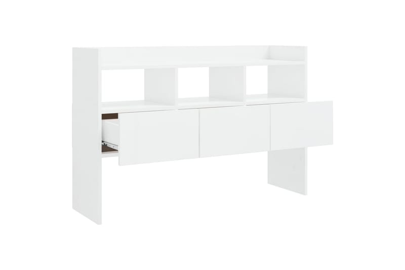 skænk 105x30x70 cm spånplade hvid højglans - Hvid - Opbevaring - Opbevaringsmøbler - Skænke & sideboards