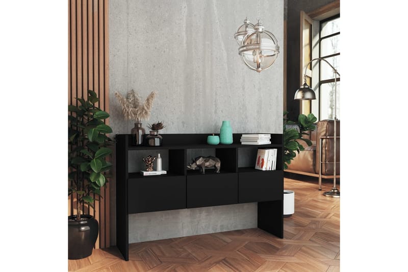 skænk 105x30x70 cm spånplade - Sort - Opbevaring - Opbevaringsmøbler - Skænke & sideboards