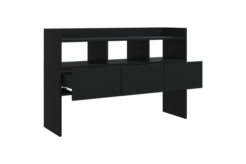 skænk 105x30x70 cm spånplade - Sort - Opbevaring - Opbevaringsmøbler - Skænke & sideboards