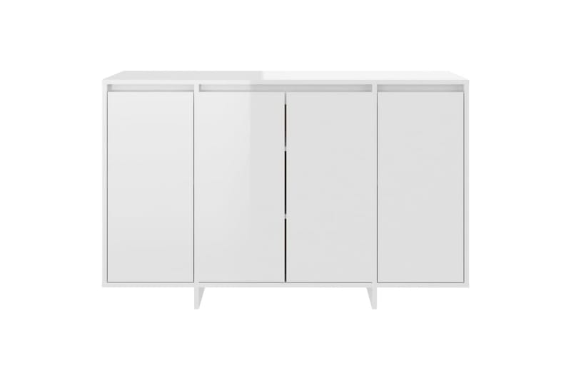 skænk 120x41x75 cm spånplade hvid højglans - Hvid - Opbevaring - Opbevaringsmøbler - Skænke & sideboards