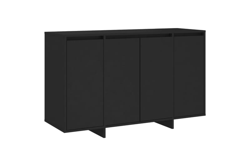 skænk 120x41x75 cm spånplade sort - Sort - Opbevaring - Opbevaringsmøbler - Skænke & sideboards