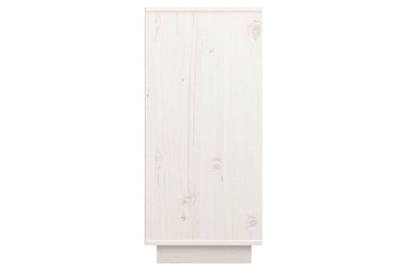 skænk 60x34x75 cm massivt fyrretræ hvid - Hvid - Opbevaring - Opbevaringsmøbler - Skænke & sideboards