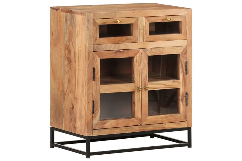 skænk 60x35x70 cm massivt akacietræ - Brun - Opbevaring - Opbevaringsmøbler - Skænke & sideboards