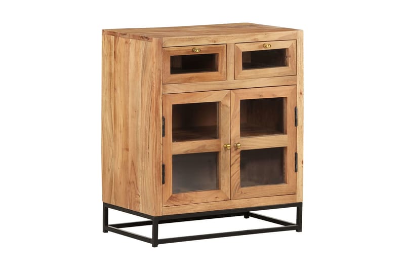 skænk 60x35x70 cm massivt akacietræ - Brun - Opbevaring - Opbevaringsmøbler - Skænke & sideboards