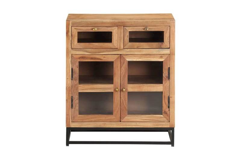 skænk 60x35x70 cm massivt akacietræ - Brun - Opbevaring - Opbevaringsmøbler - Skænke & sideboards