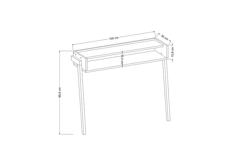 Andifli Sideboard 100x86,6 cm - Hvid - Opbevaring - Opbevaringsmøbler - Skænke & sideboards