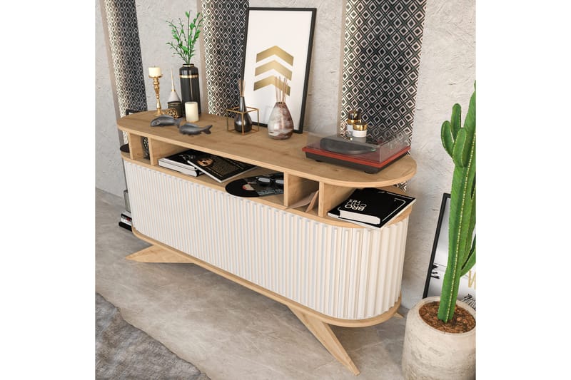 Andifli Sideboard 43x75x150 cm - Eg - Opbevaring - Opbevaringsmøbler - Skænke & sideboards