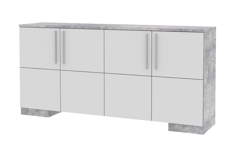 Atwoods skænk 87x180 cm - Betongrå / hvid - Opbevaring - Opbevaringsmøbler - Skænke & sideboards