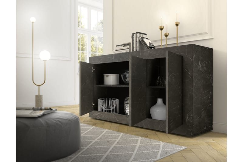 basic skænk 43x160 cm Sort - Lc Spa - Opbevaring - Opbevaringsmøbler - Skænke & sideboards