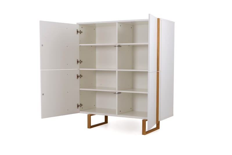 Birka Skænk 118x43 cm - Eg/Hvid - Opbevaring - Opbevaringsmøbler - Skænke & sideboards