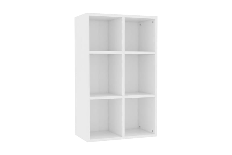 Bogskab/skænk 50 x 25 x 80 cm spånplade hvid - Hvid - Opbevaring - Opbevaringsmøbler - Skænke & sideboards