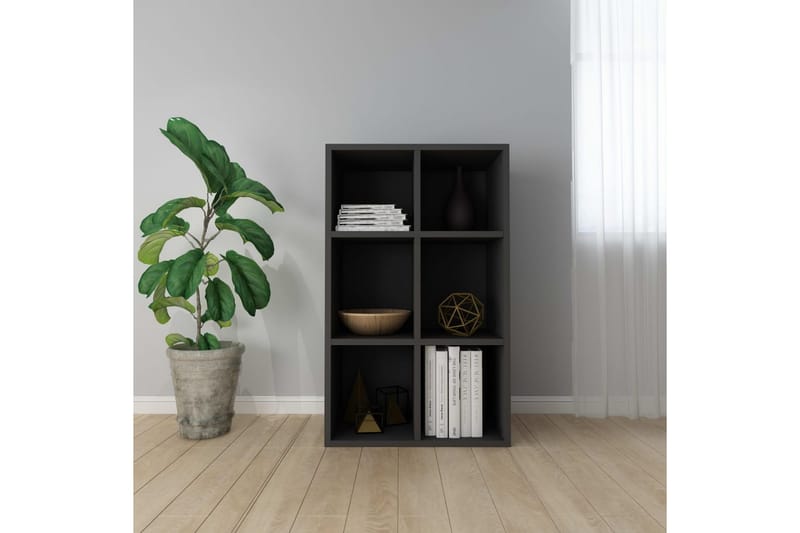 Bogskab/skænk 50 x 25 x 80 cm spånplade sort - Sort - Opbevaring - Opbevaringsmøbler - Skænke & sideboards