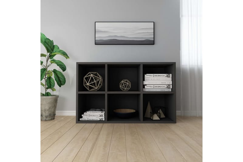 Bogskab/skænk 50 x 25 x 80 cm spånplade sort - Sort - Opbevaring - Opbevaringsmøbler - Skænke & sideboards