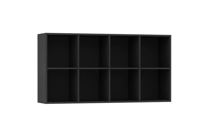 Bogskab/Skænk 66x30x130 cm Spånplade Sort - Opbevaring - Opbevaringsmøbler - Skænke & sideboards