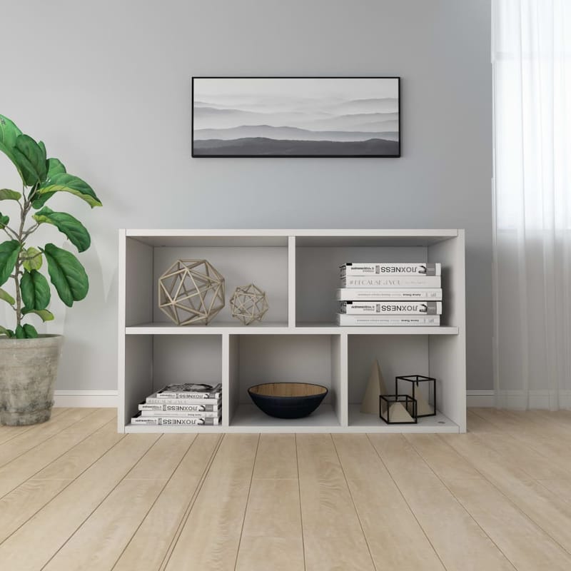 Bogskab/Skænk Hvid 45 X 25 X 80 Cm Spånplade - Hvid - Skænke & sideboards