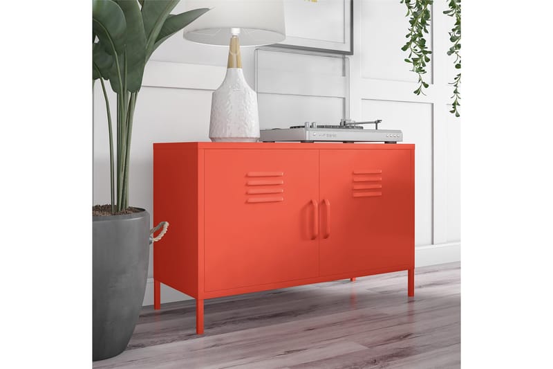 Cache Skænk 100x40 cm 2 Låger Orange - Novogratz - Opbevaring - Opbevaringsmøbler - Skænke & sideboards