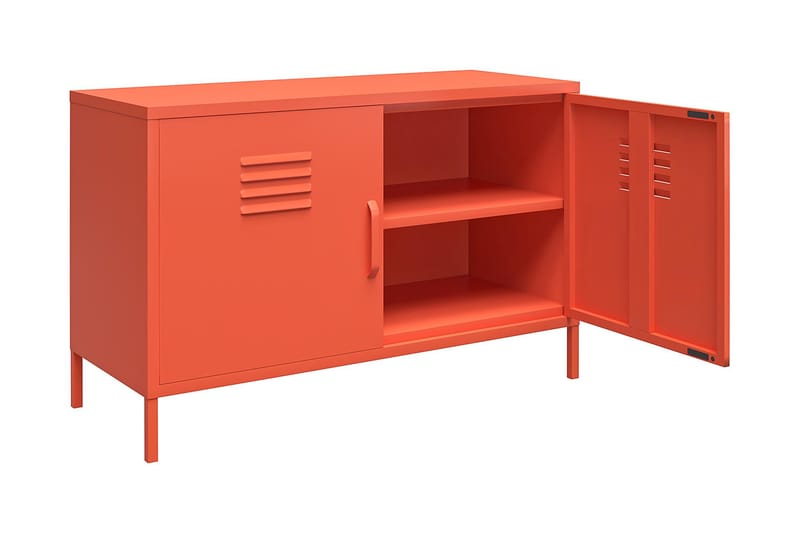 Cache Skænk 100x40 cm 2 Låger Orange - Novogratz - Opbevaring - Opbevaringsmøbler - Skænke & sideboards