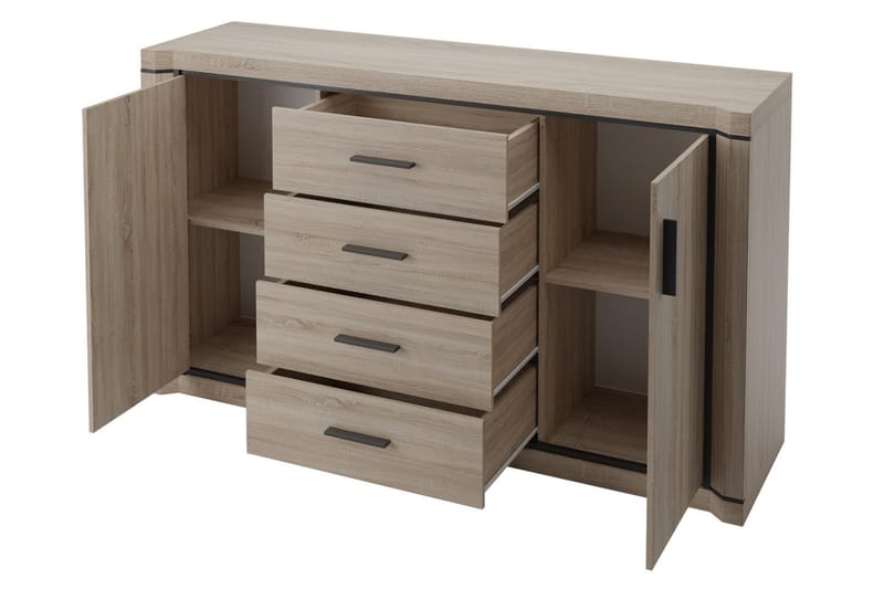 Dallas skænk 157x43,5x91 cm - Opbevaring - Opbevaringsmøbler - Skænke & sideboards