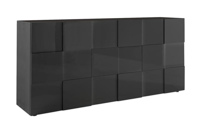 Dama Skænk 181 cm - Mørkegrå Højglanslak - Skænke & sideboards - Konsolbord & sidebord
