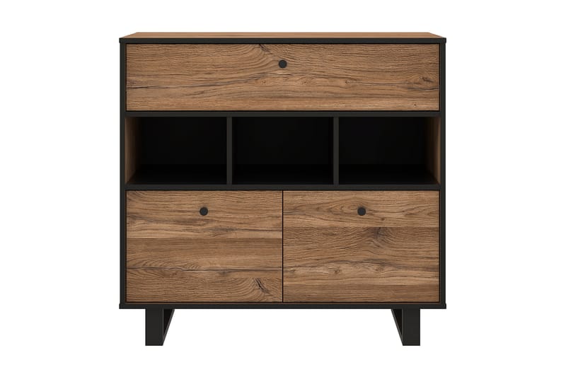 Donmills Skænk 2 Skabe 88x93 cm - Brun / sort - Opbevaring - Opbevaringsmøbler - Skænke & sideboards