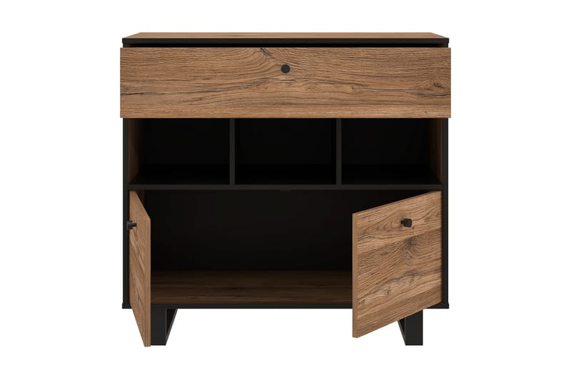 Donmills Skænk 2 Skabe 88x93 cm - Brun / sort - Opbevaring - Opbevaringsmøbler - Skænke & sideboards