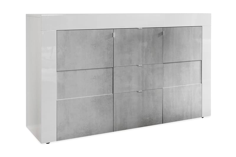 Easy Skænk 138 cm - Hvid/Beton - Skænke & sideboards - Konsolbord & sidebord