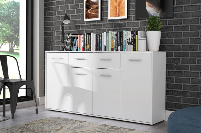 Haba Skænk 34x162 cm - Hvid - Opbevaring - Opbevaringsmøbler - Skænke & sideboards