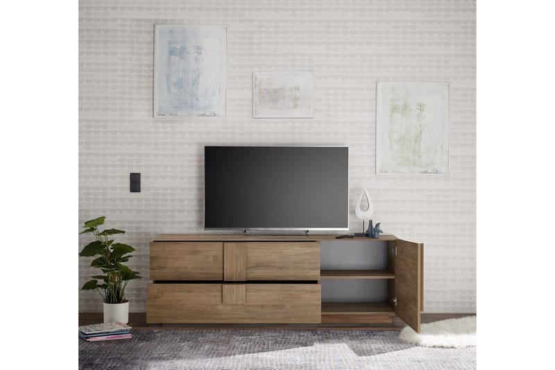 Helmund Sideboard 182 cm - Brun - Opbevaring - Opbevaringsmøbler - Skænke & sideboards