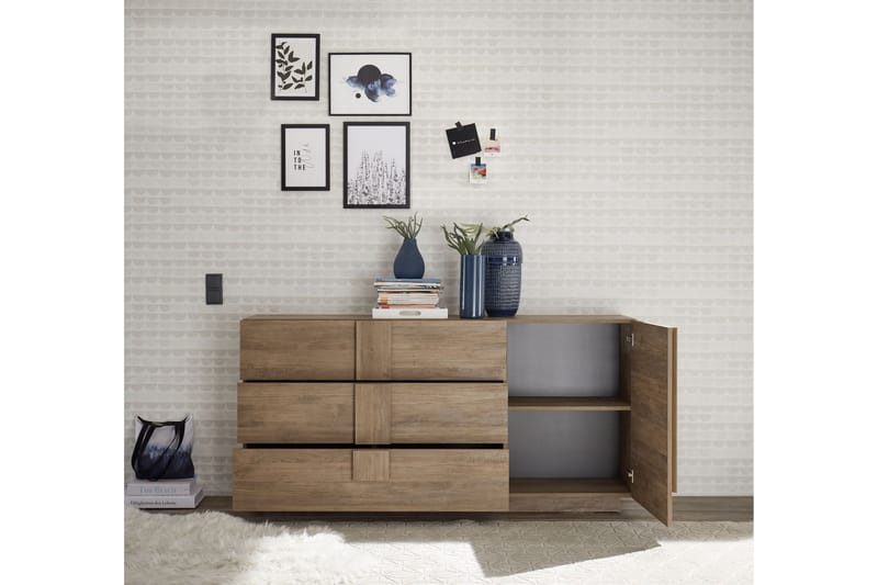 Helmund Sideboard 182 cm - Brun - Opbevaring - Opbevaringsmøbler - Skænke & sideboards