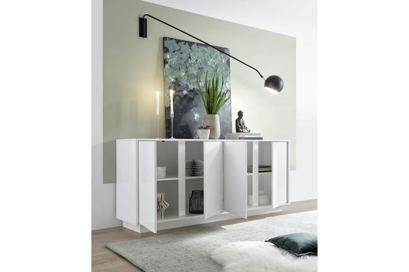 Ice Sideboard 180x43 cm - Hvid Højglans - Opbevaring - Opbevaringsmøbler - Skænke & sideboards