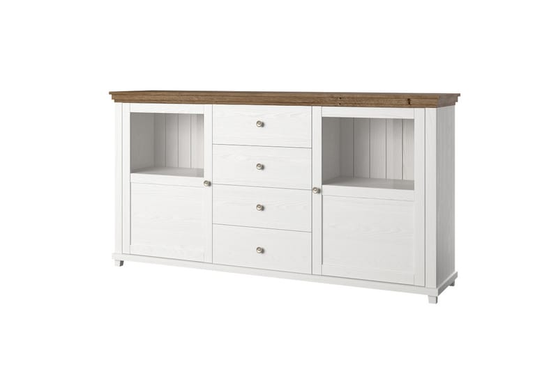 Ivreri Sideboard 42x181 cm - Hvid/Natur - Opbevaring - Opbevaringsmøbler - Skænke & sideboards