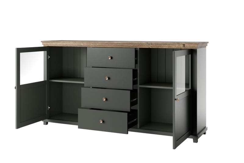 Ivreri Skænk 42x181 cm - Kaki / Natur - Opbevaring - Opbevaringsmøbler - Skænke & sideboards