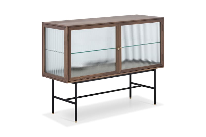 Jelric Sidebord 42 cm dybde 120 cm bredde 90 cm højde - Valnøddefarvet - Opbevaring - Opbevaringsmøbler - Skænke & sideboards