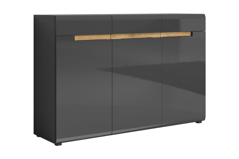 Larguie Skænk 137x92 cm - Grå / Sort - Opbevaring - Opbevaringsmøbler - Skænke & sideboards