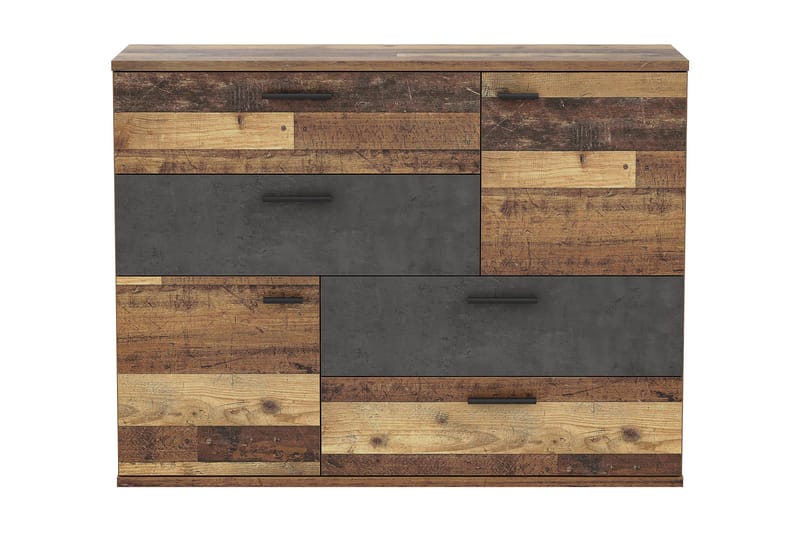 Moncerat Skænk 125x96 cm - Grå / brun - Opbevaring - Opbevaringsmøbler - Skænke & sideboards