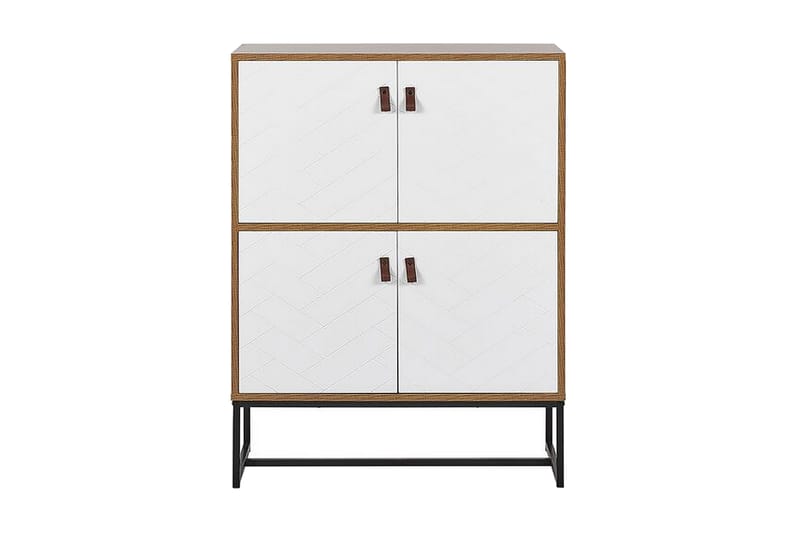 Nueva Skænk 76x39 cm - Lysebrun/Hvid - Opbevaring - Opbevaringsmøbler - Skænke & sideboards