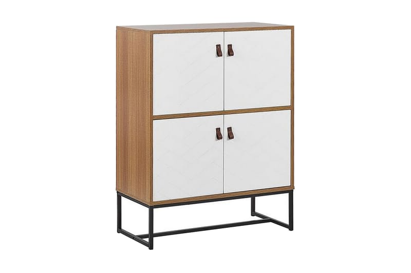 Nueva Skænk 76x39 cm - Lysebrun/Hvid - Opbevaring - Opbevaringsmøbler - Skænke & sideboards