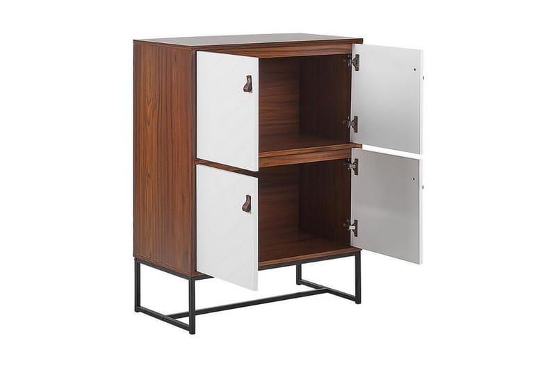 Nueva Skænk 76x39 cm - Mørkebrun/Hvid - Opbevaring - Opbevaringsmøbler - Skænke & sideboards