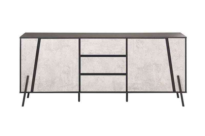 Rawcliffe Skænk 177x75 cm - Grå/Sort - Opbevaring - Opbevaringsmøbler - Skænke & sideboards