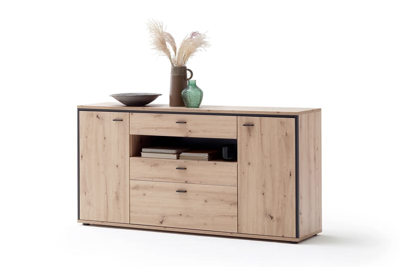 Shaginaw Sidebord 183 cm - Eg / Antracit - Opbevaring - Opbevaringsmøbler - Skænke & sideboards