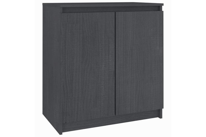 sideskab 60x36x65 cm massivt fyrretræ grå - Grå - Opbevaring - Opbevaringsmøbler - Skænke & sideboards