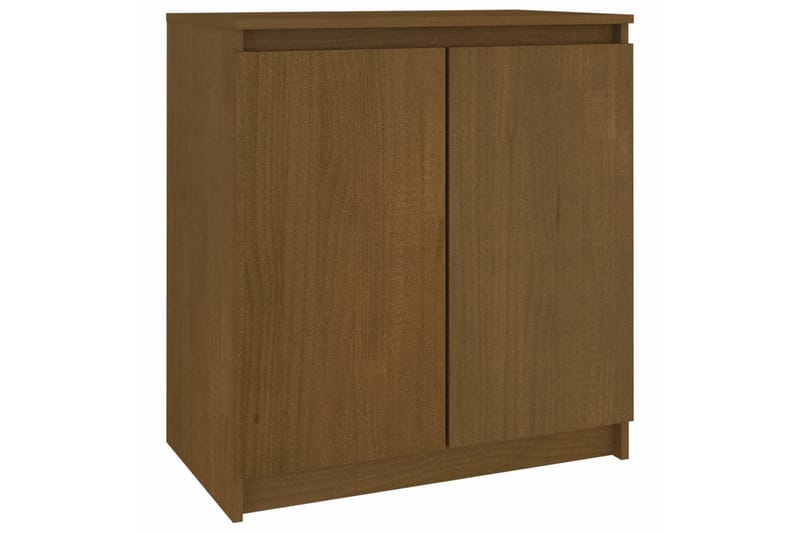 sideskab 60x36x65 cm massivt fyrretræ gyldenbrun - Brun - Opbevaring - Opbevaringsmøbler - Skænke & sideboards