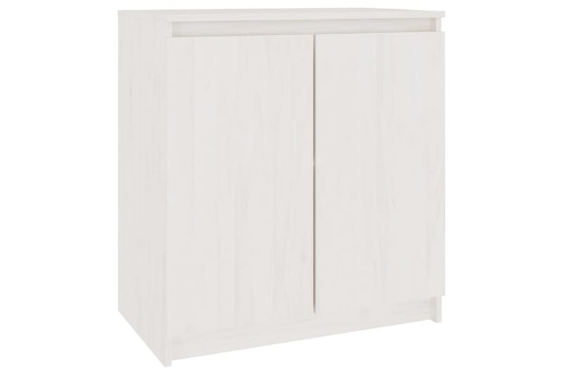 sideskab 60x36x65 cm massivt fyrretræ hvid - Hvid - Opbevaring - Opbevaringsmøbler - Skænke & sideboards