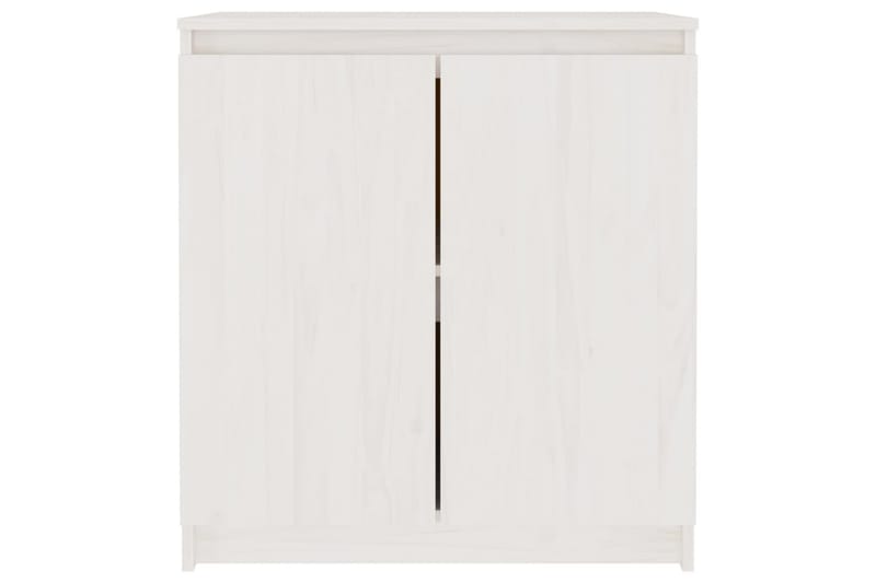 sideskab 60x36x65 cm massivt fyrretræ hvid - Hvid - Opbevaring - Opbevaringsmøbler - Skænke & sideboards