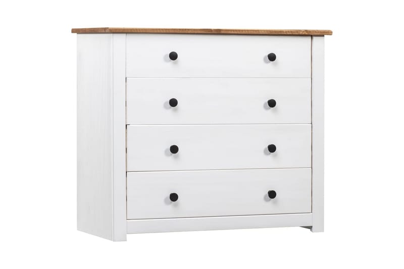 sideskab 80 x 40 x 73 cm fyrretræ hvid Panama - Opbevaring - Opbevaringsmøbler - Skænke & sideboards