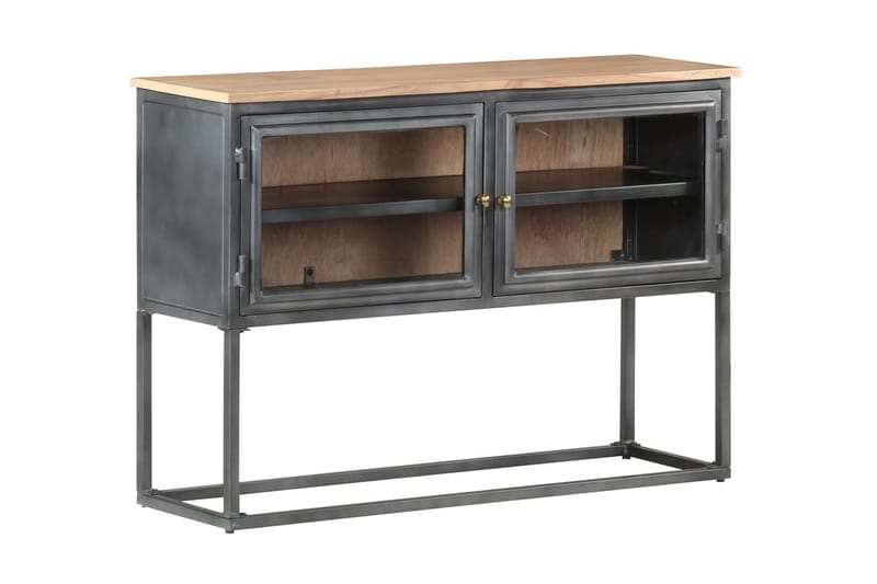 skænk 100x30x70 cm massivt akacietræ grå - Grå - Opbevaring - Opbevaringsmøbler - Skænke & sideboards