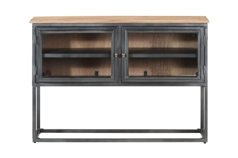 skænk 100x30x70 cm massivt akacietræ grå - Grå - Opbevaring - Opbevaringsmøbler - Skænke & sideboards