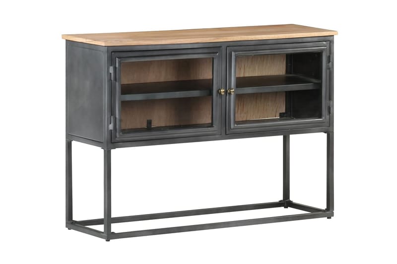 skænk 100x30x70 cm massivt akacietræ grå - Grå - Opbevaring - Opbevaringsmøbler - Skænke & sideboards