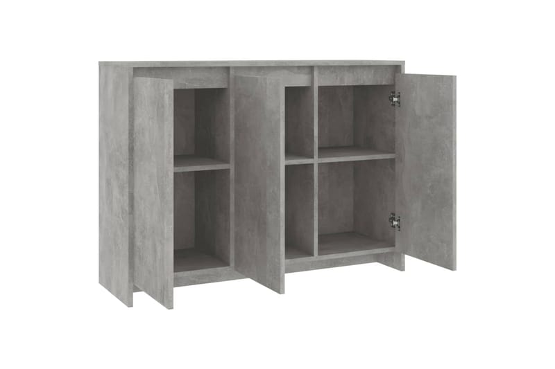 skænk 102x33x75 cm spånplade betongrå - Grå - Opbevaring - Opbevaringsmøbler - Skænke & sideboards