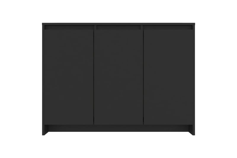 skænk 102x33x75 cm spånplade sort - Sort - Opbevaring - Opbevaringsmøbler - Skænke & sideboards